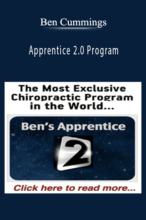Ben Cummings’ Apprentice 2.0 Program teaches advanced business growth strategies and eCommerce optimization.