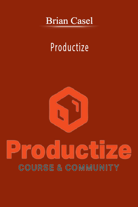 Brian Casel teaches how to productize services in his course