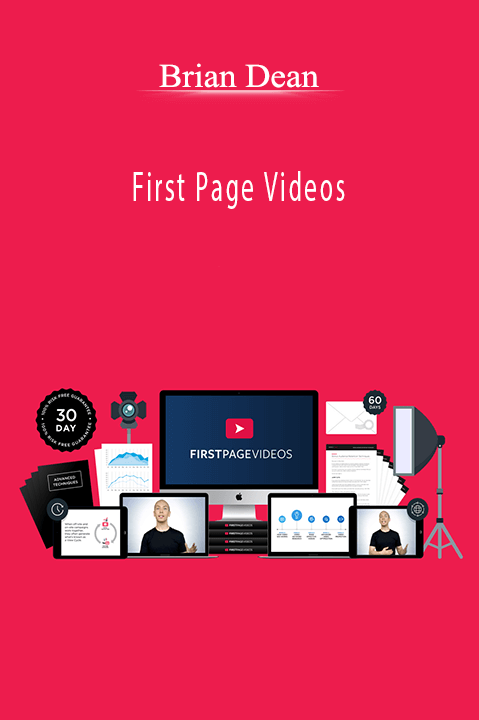 Brian Dean’s First Page Videos course teaches video SEO and ranking strategies.