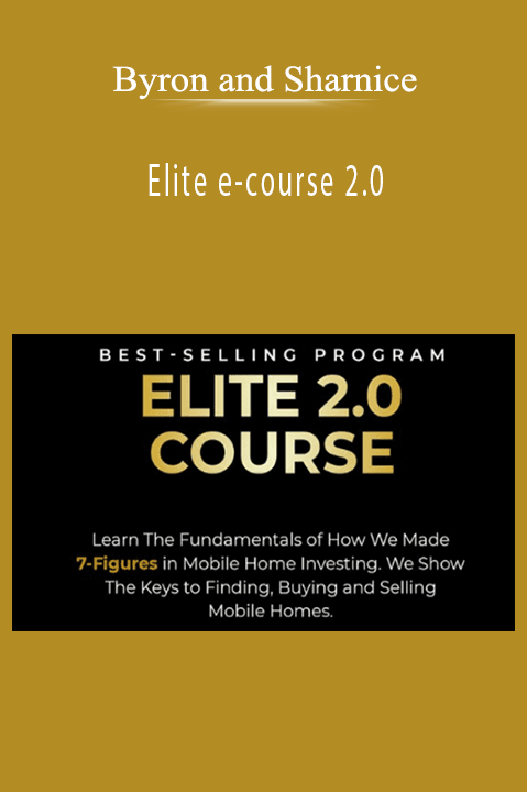 Byron and Sharnice’s Elite e-course 2.0 teaches you how to build and scale a successful online course.