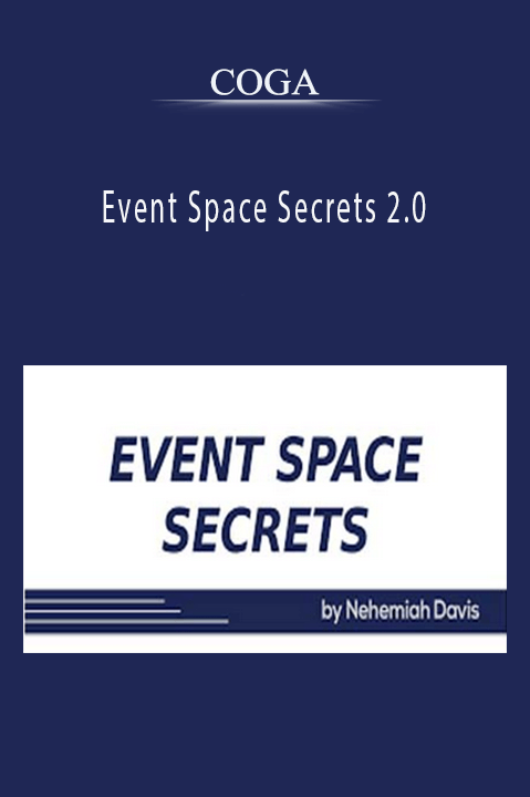 COGA’s Event Space Secrets 2.0 course teaches entrepreneurs how to launch and grow a successful event space business.