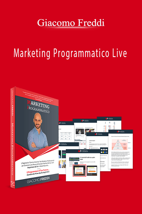 Giacomo Freddi teaches programmatic marketing in his Marketing Programmatico Live course