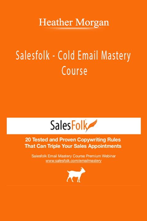 Heather Morgan teaches cold email marketing strategies in Salesfolk's Cold Email Mastery Course
