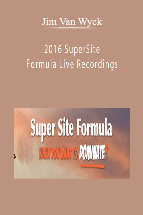 Jim Van Wyck teaches website optimization strategies in the SuperSite Formula Live Recordings.