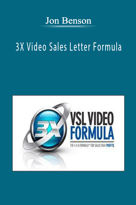 Jon Benson’s 3X Video Sales Letter Formula teaches marketers how to create high-converting VSLs to increase sales.