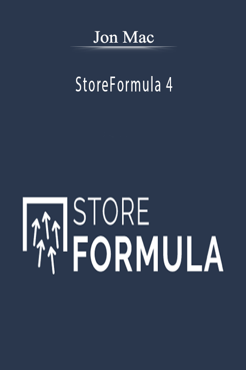 Jon Mac’s StoreFormula 4 course teaches e-commerce optimization and growth strategies.