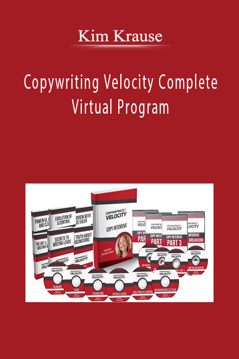 Kim Krause’s Copywriting Velocity Complete Virtual Program teaches copywriters how to craft high-converting content for digital marketing.