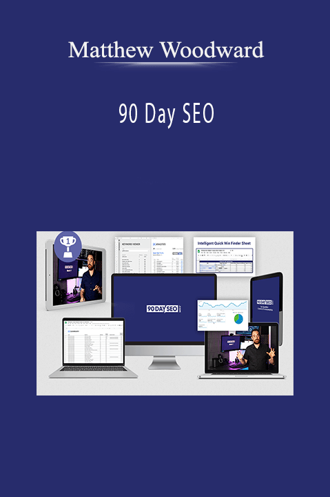 Matthew Woodward’s 90 Day SEO course teaches strategies to boost search rankings and improve organic traffic.