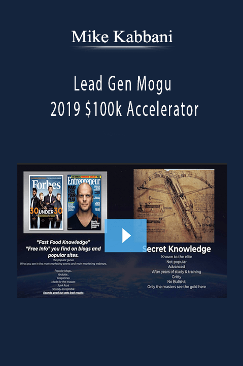 Mike Kabbani’s $100k Accelerator course teaches how to scale a lead generation business and increase revenue.