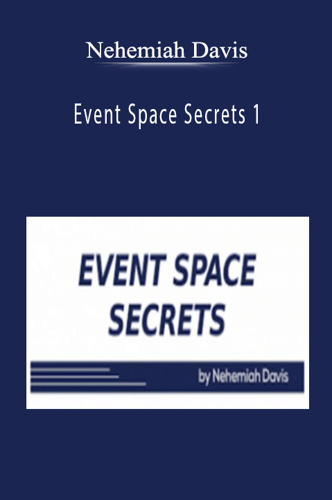 Nehemiah Davis’s Event Space Secrets course teaches strategies to start and grow a profitable event space business.