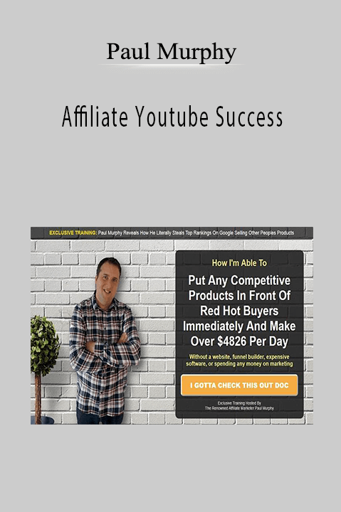 Paul Murphy teaches how to grow your affiliate marketing business through YouTube video marketing.