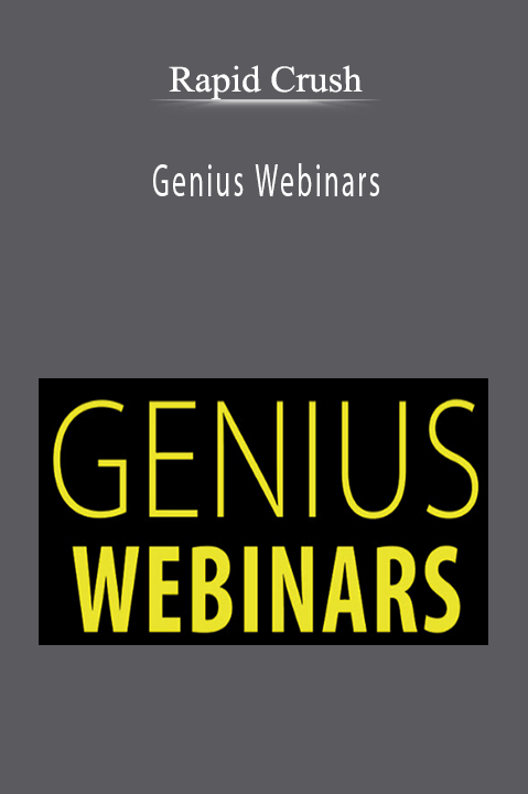 Rapid Crush’s Genius Webinars course teaches high-conversion webinar strategies to boost sales.