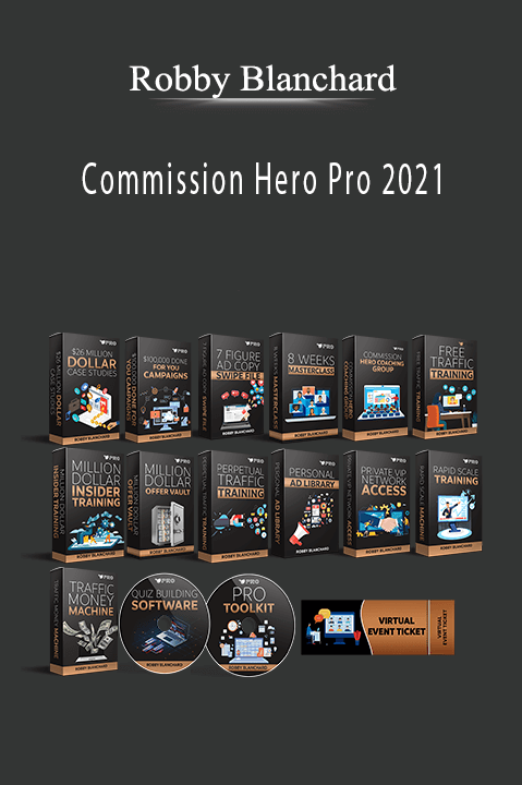 Robby Blanchard teaches affiliate marketing through Commission Hero Pro 2021