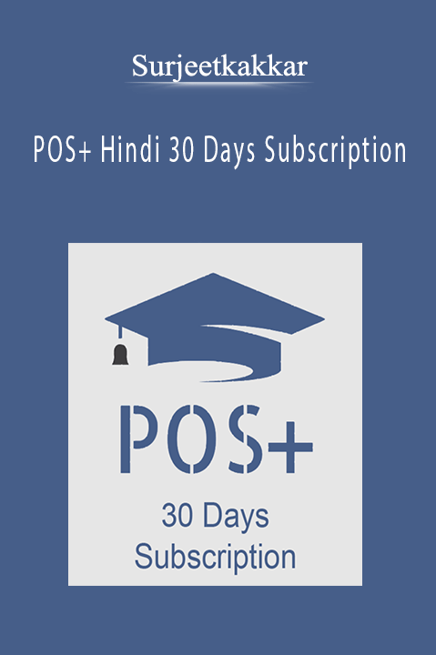 Surjeet Kakkar’s POS+ Hindi subscription teaches comprehensive point-of-sale management techniques for businesses.
