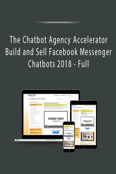 Learn to build and sell Facebook Messenger chatbots with The Chatbot Agency Accelerator course.