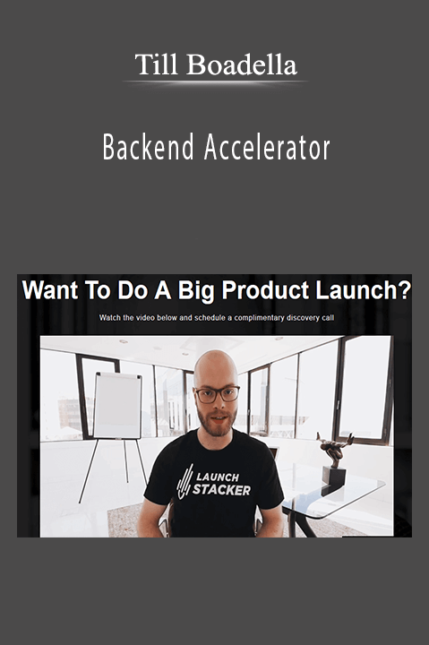 Till Boadella’s Backend Accelerator teaches entrepreneurs how to optimize their business backend for maximum efficiency and profitability.