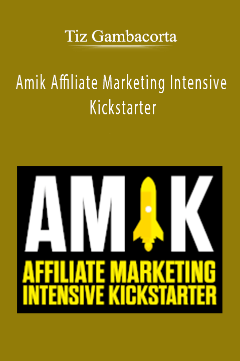 Tiz Gambacorta’s Amik Affiliate Marketing Intensive Kickstarter teaches affiliate marketers how to build and scale profitable businesses.