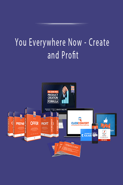 You Everywhere Now’s Create and Profit course teaches digital marketing and revenue generation strategies.